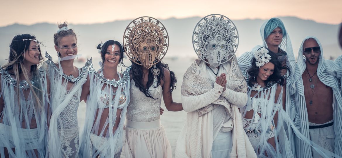 burning man wedding 2018 I robot