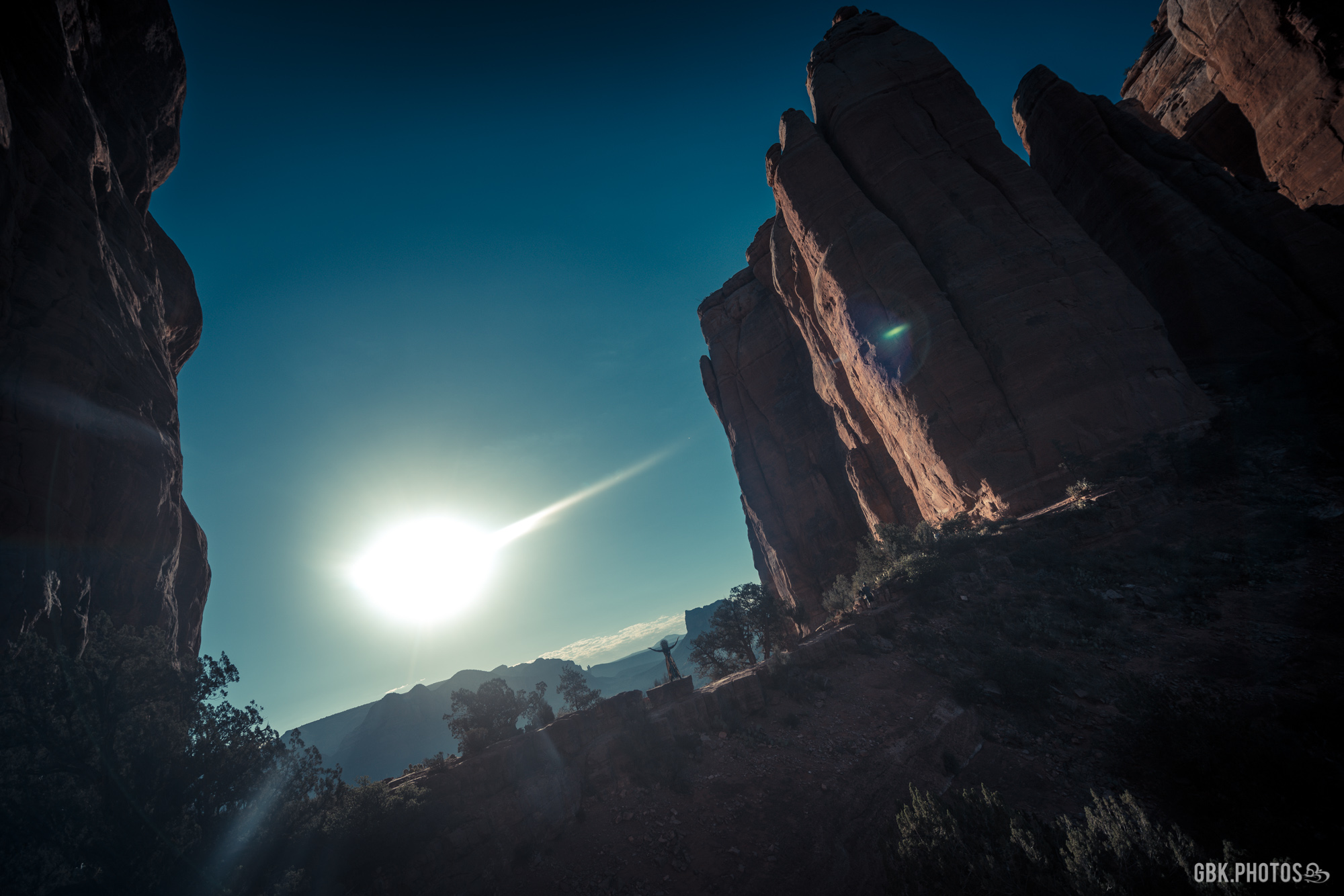 cathedral rock sedona arizona sunrise hike dan schaub mask