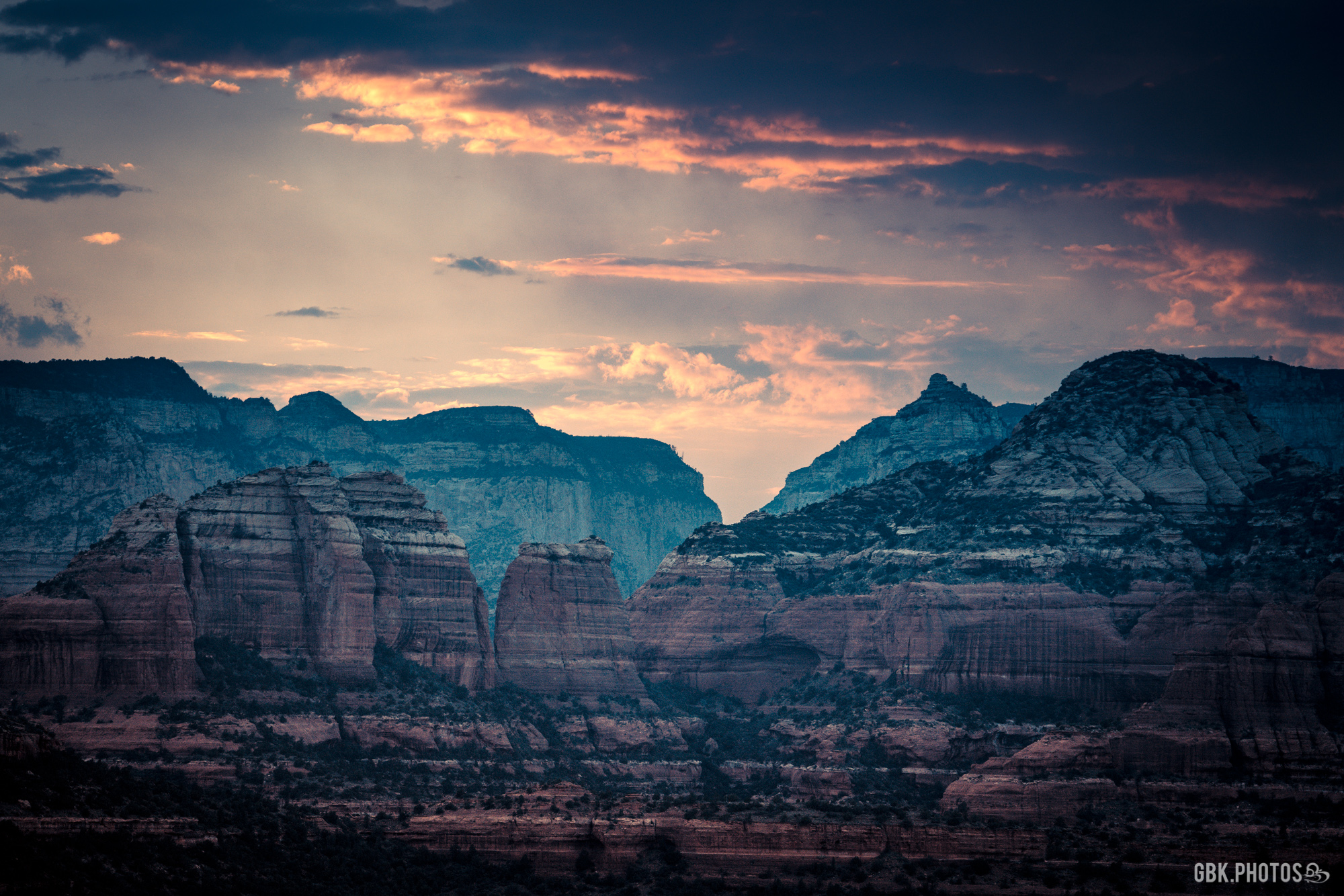 arizona sedona sunset photo