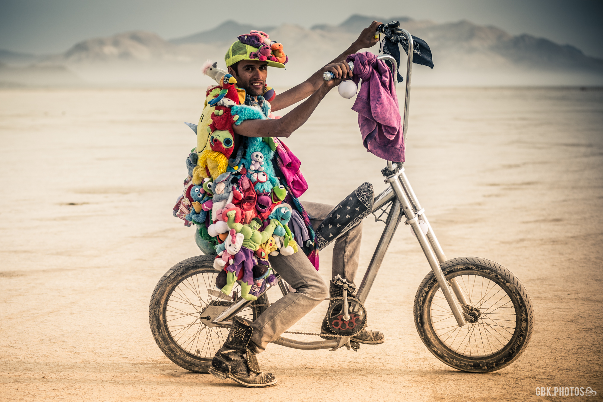 Radical Self-Expression, Burning Man attendee in 2013 black rock city burning man costume