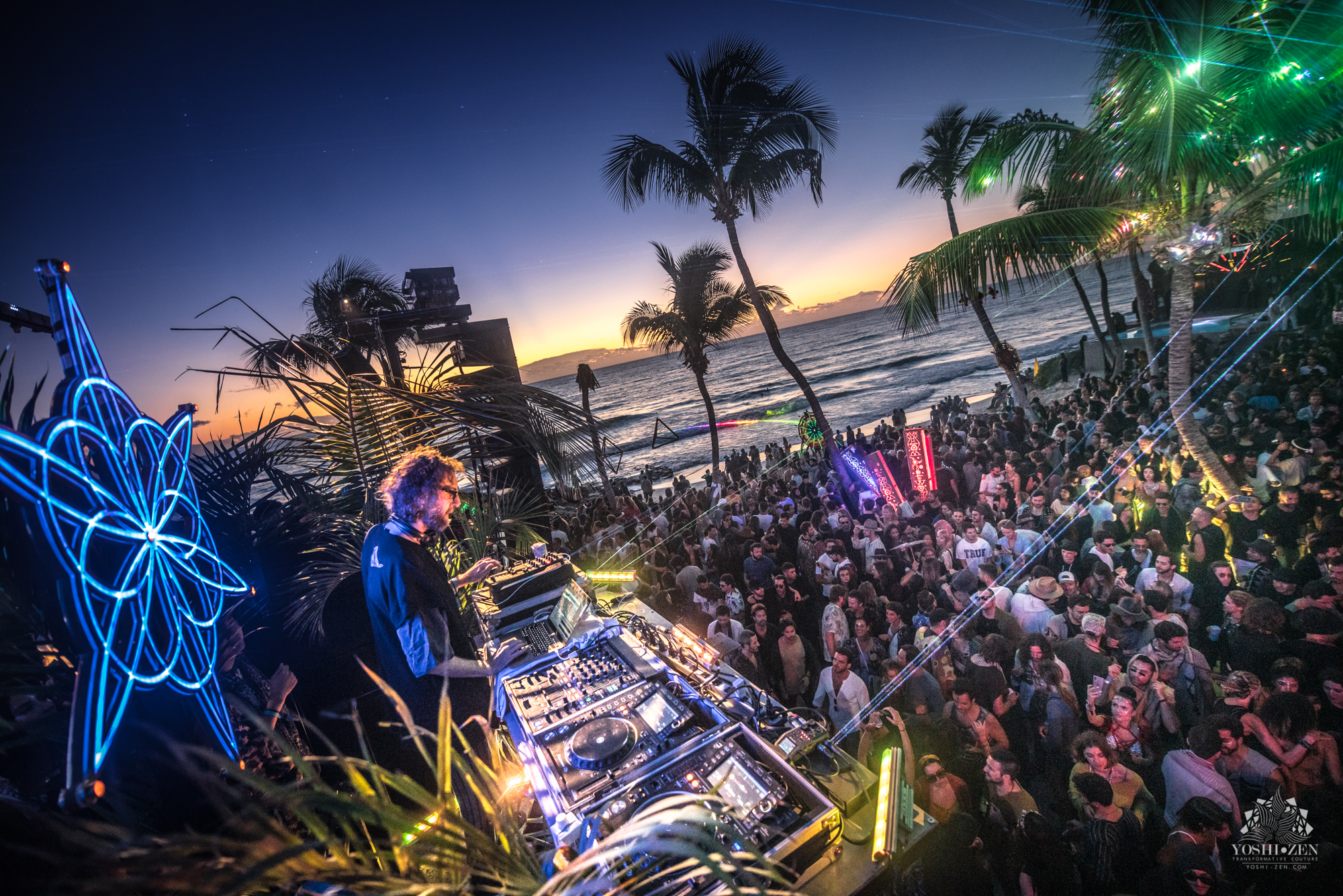 acid pauli mayan warrior tulum mexico beach sunrise party 2019