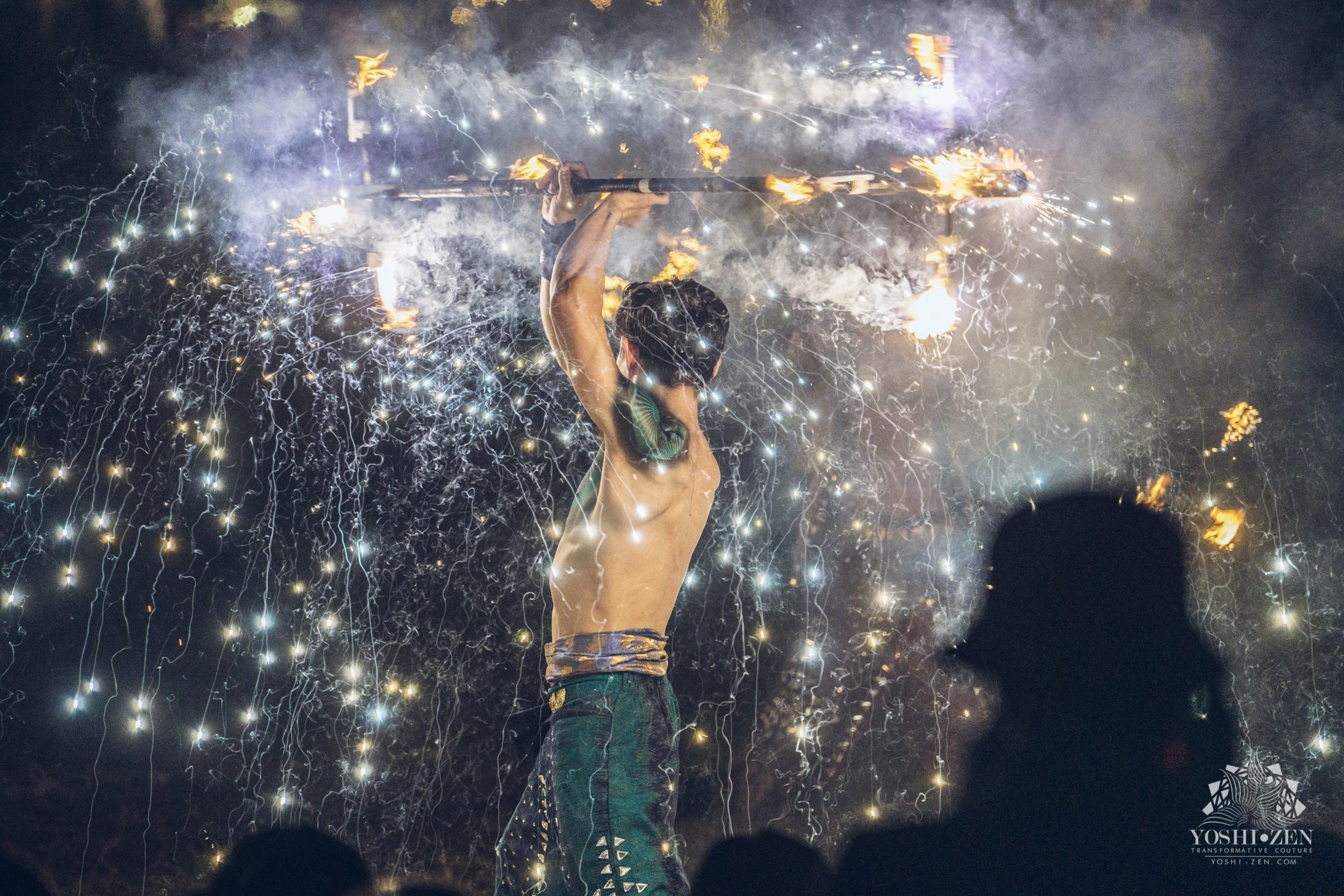 Samurai Circus Sunset Fire Show wonderfruit festival 2019